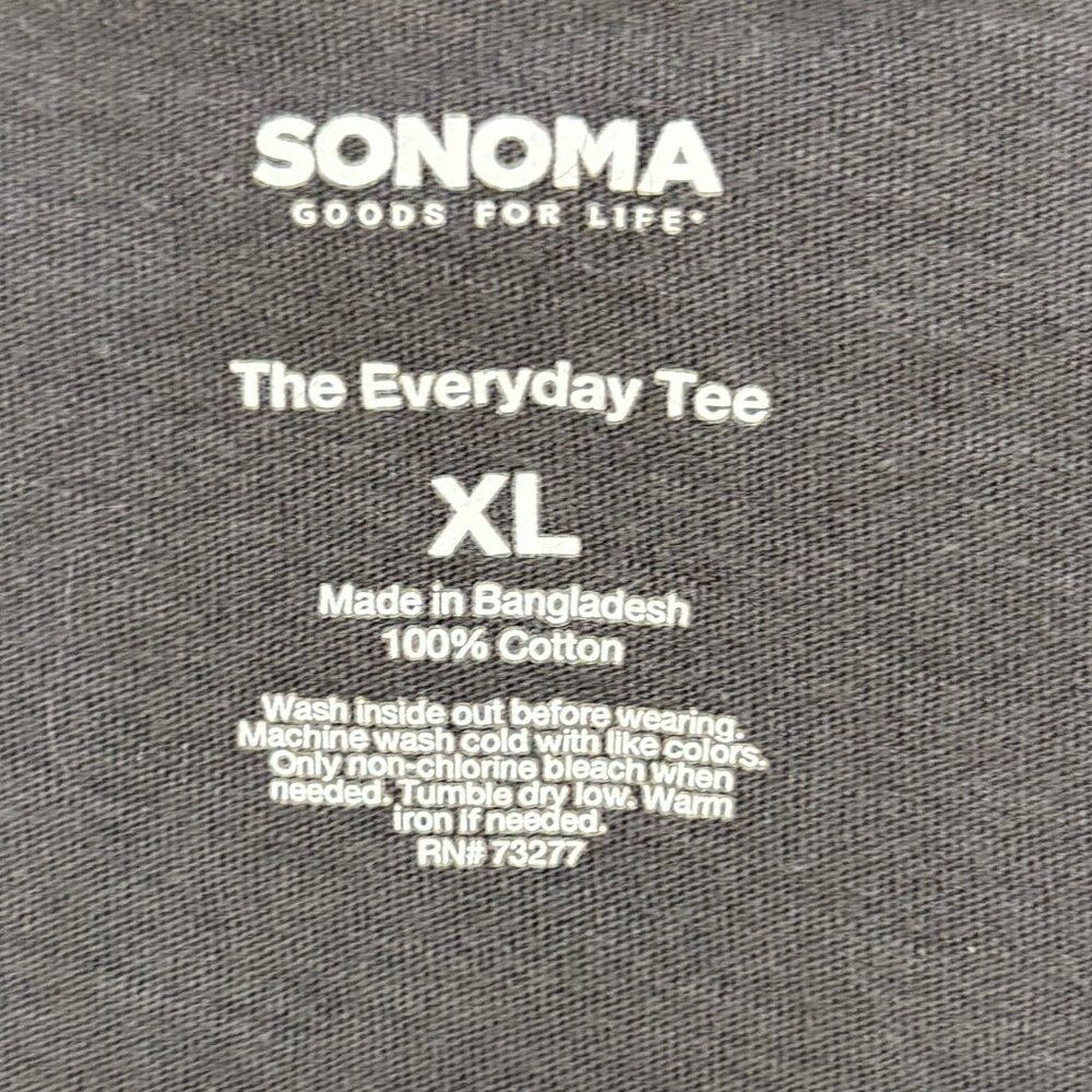 Sonoma Everyday Tee V Neck Floral Print - Women's Size XL - 2192 - Picture 2 of 3